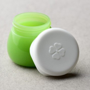 Cosmetic Packaging Pink PP Cream Jar with White Lid 10ml