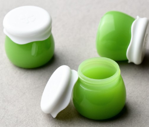 Cosmetic Packaging Pink PP Cream Jar with White Lid 10ml