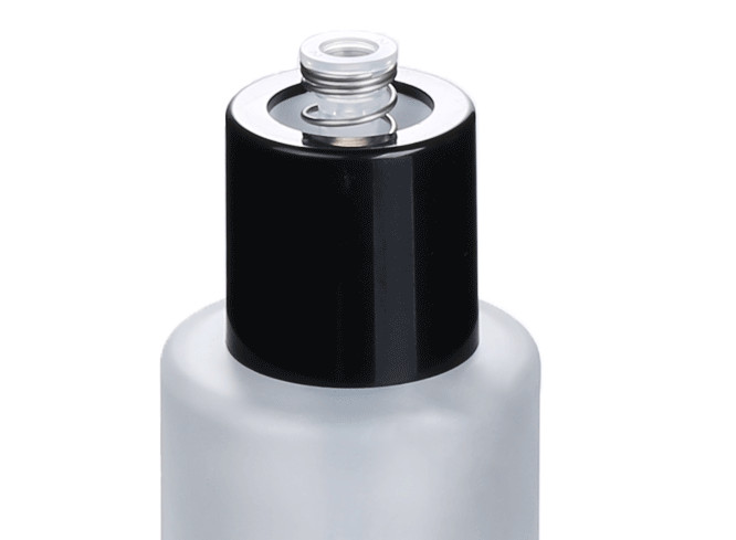 Cosmetic Packaging Set Cylinder Frosted Glass Toner Perfume Inner Plug Bottle Luxury Ze Light Stock Product Empty 120ml