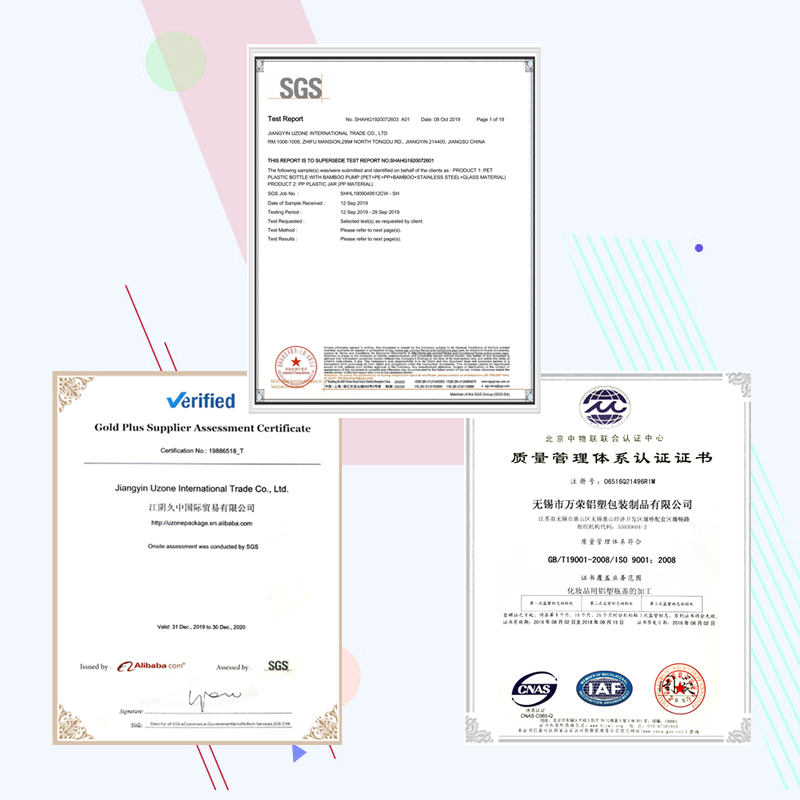 Cosmetic Packaging Spray or Lotion Pump Glass Bottle White Skin Care Cream Personal Care Round Shape Hot Stamping Liquid CN;JIA