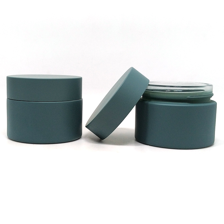 Cosmetic Packaging frosted glass jar 30ml 50g pot empty pomade container for cream