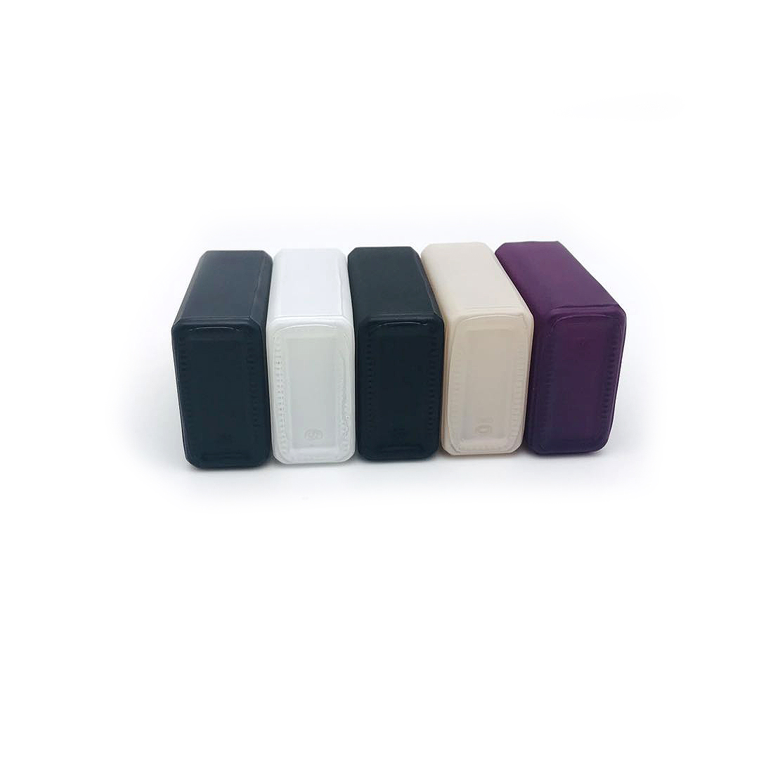 Cosmetic Packaging hot sale 15ml roll on flat shoulder square glass bottle with gold roller