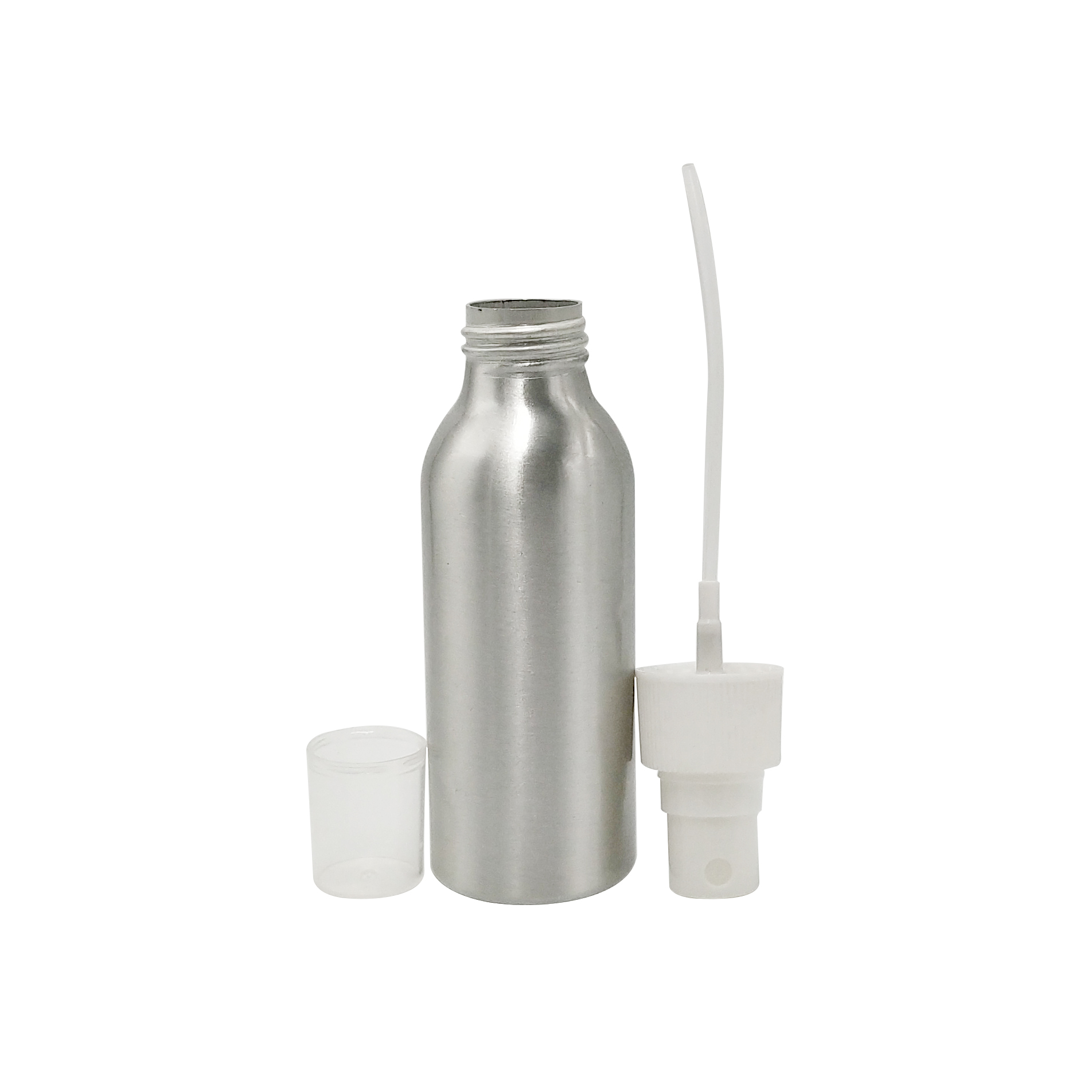 Cosmetic Perfume Packaging Silver 50ml 100ml 150ml 200ml 500ml Aluminum Bottle