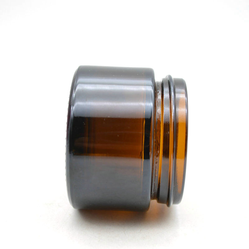 Cosmetic Personal Care Packaging 30ml Amber Lip Balm Small Container Glass Jar With screw cap