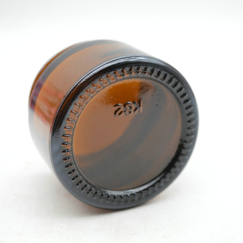 Cosmetic Personal Care Packaging 30ml Amber Lip Balm Small Container Glass Jar With screw cap