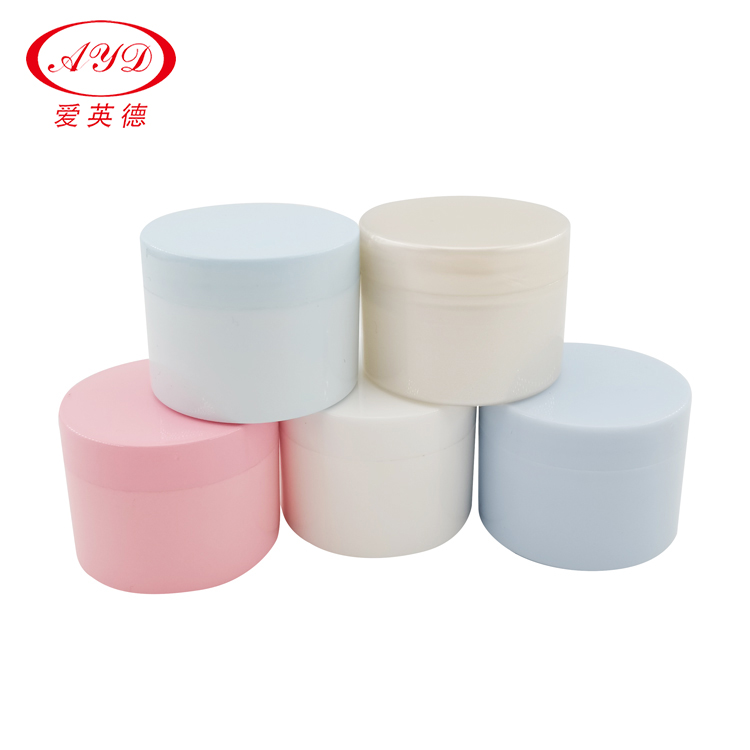 Cosmetic Sample Packing Container Colorful Empty Polypropylene PP Thin Double Wall Jar With Disc Lid