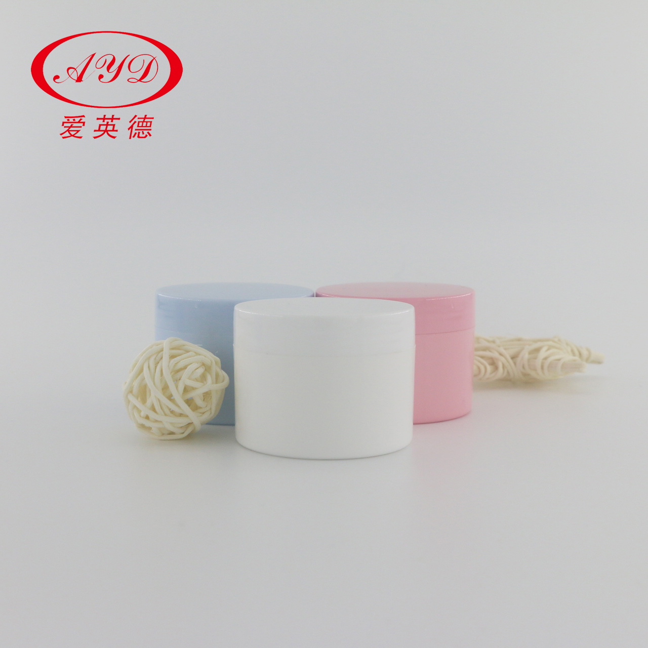 Cosmetic Sample Packing Container Colorful Empty Polypropylene PP Thin Double Wall Jar With Disc Lid
