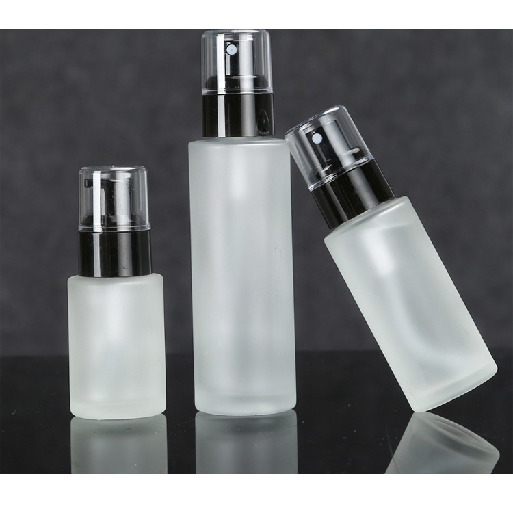 Cosmetic Serum Bottle With Dropper And Jar 30G 50G 1Oz 2Oz 4Oz Frosted Bottles