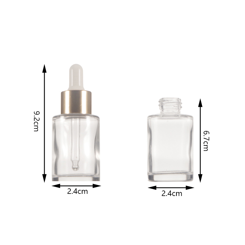 Cosmetic Skincare Essential Oil Packaging Glass Dropper Serum Bottle 30 ml Tincture Bottle Packaging