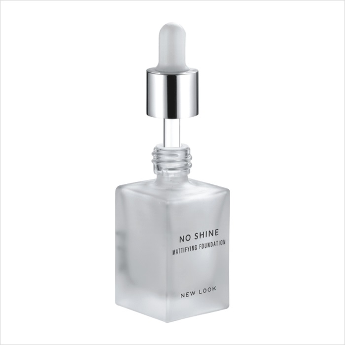Cosmetic Square Frosted Clear White Rectangular Glass Bottle 30 ml skincare dropper bottle