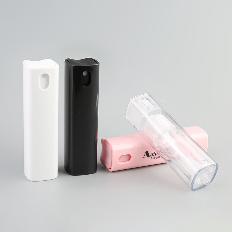 Cosmetic Square Pink Mini Pocket Fine Face Mist 10ml Glass Spray Perfume Bottles