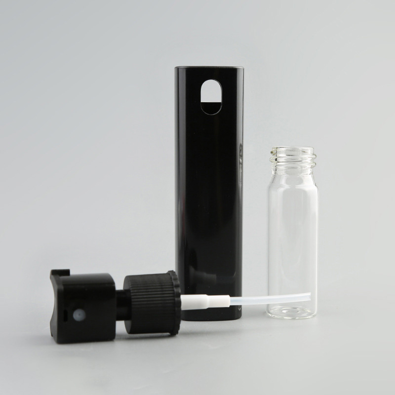 Cosmetic Square Pink Mini Pocket Fine Face Mist 10ml Glass Spray Perfume Bottles