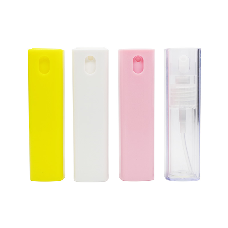 Cosmetic Square Pink Mini Pocket Fine Face Mist 10ml Glass Spray Perfume Bottles