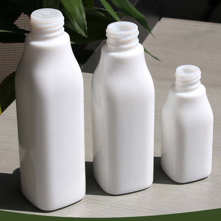 Cosmetic White Porcelain Bottle with pump 120ml 100ml 40ml and Opal Glass Cream jar Set 50g 150g