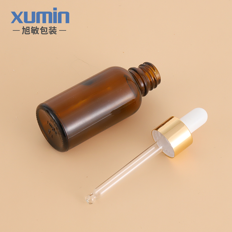 Cosmetic amber serum dropper bottle 10ml 15ml 20ml 30ml 50ml 100ml essential oil bottle