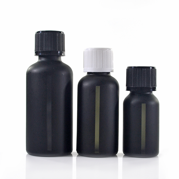 Cosmetic can see e liquid 30ml 50ml milk white blue red green black glass dropper bottle with window