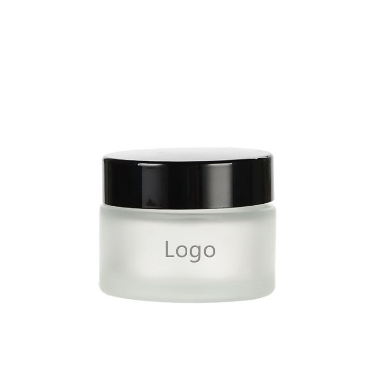 Cosmetic container 30ml 1oz frosted glass jars for skin care