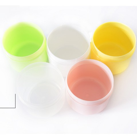 Cosmetic containers 10g 20gam 50ml 100g 250g empty plastic PP pink green yellow cheap jar cosmetic