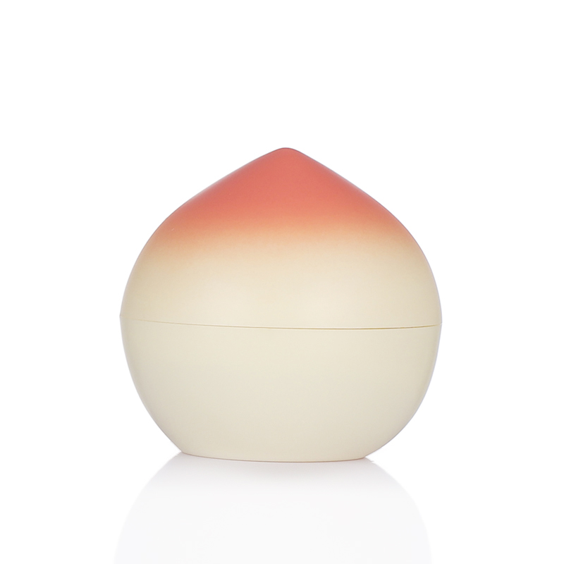 Cosmetic containers cream jar peach shape 30ml  plastic cream jar