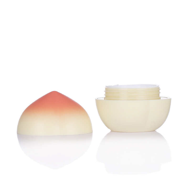 Cosmetic containers cream jar peach shape 30ml plastic cream jar