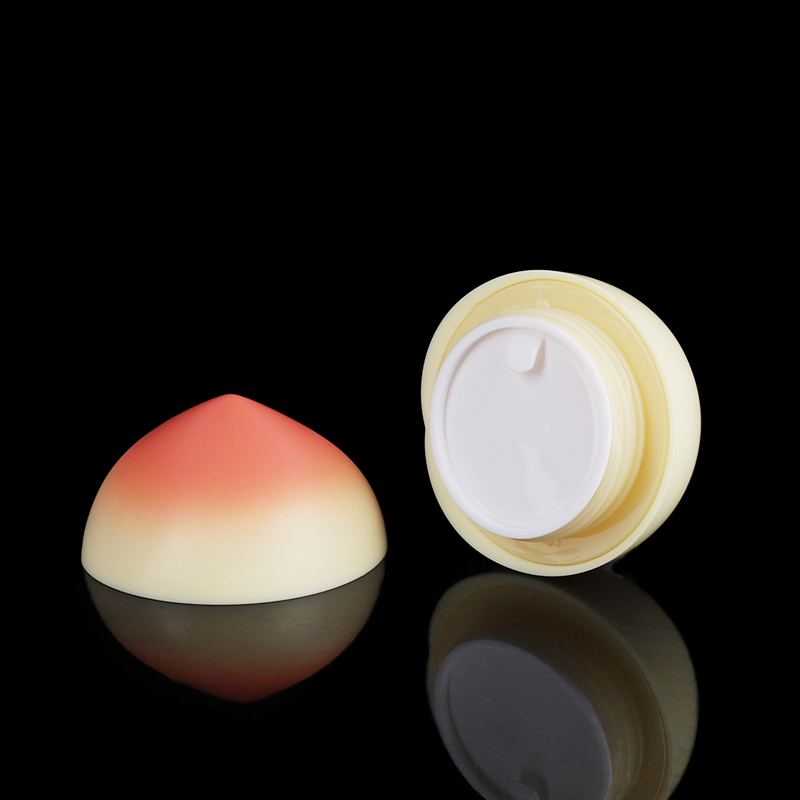 Cosmetic containers cream jar peach shape 30ml plastic cream jar