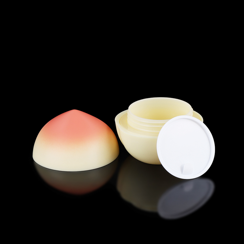 Cosmetic containers cream jar peach shape 30ml plastic cream jar