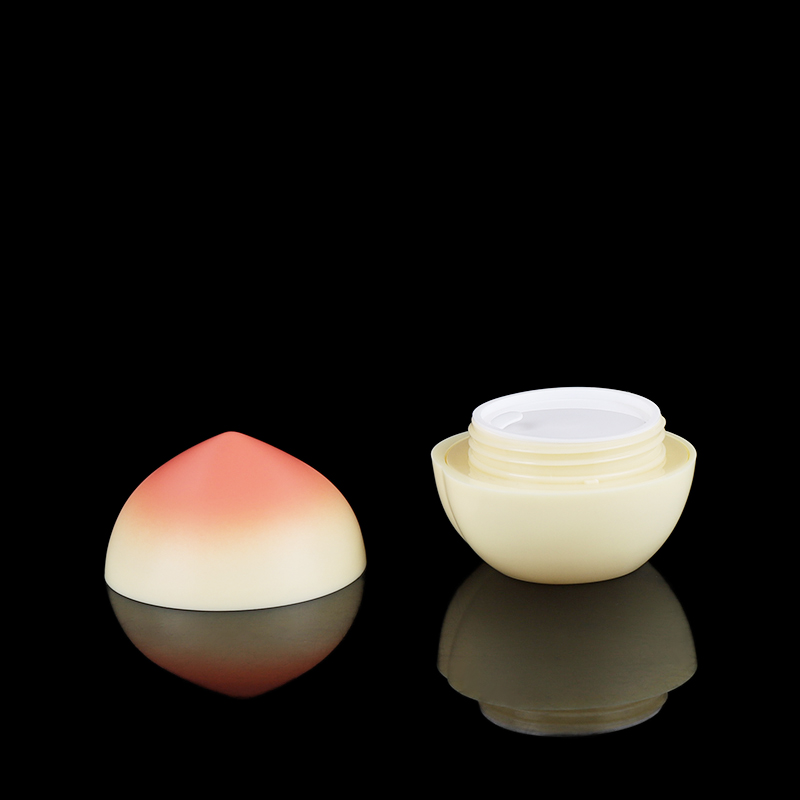 Cosmetic containers cream jar peach shape 30ml plastic cream jar