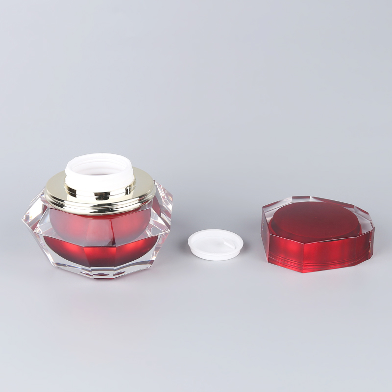 Cosmetic containers with lids empty plastic cream jars for cosmetic