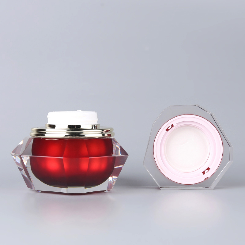 Cosmetic containers with lids empty plastic cream jars for cosmetic