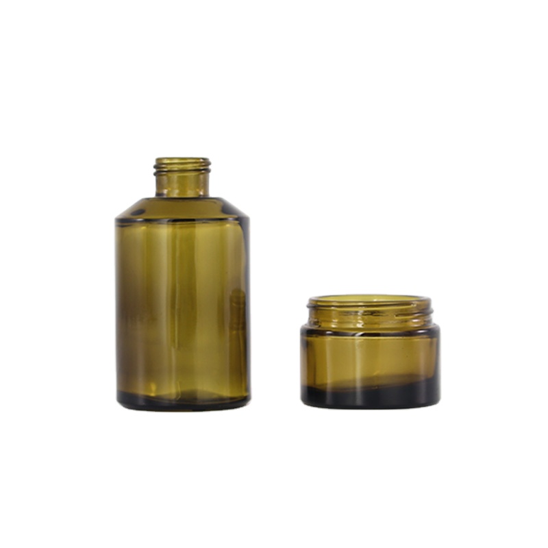 Cosmetic cosmetic packaging pump lotion bottle and cream jar