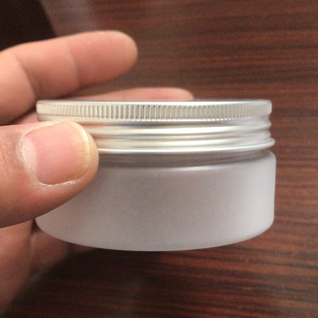 Cosmetic cream container matte black light black 30ml 60ml 120ml 250ml 500ml PET plastic jars with lid