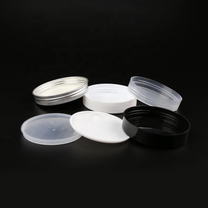 Cosmetic cream container matte black light black 30ml 60ml 120ml 250ml 500ml PET plastic jars with lid