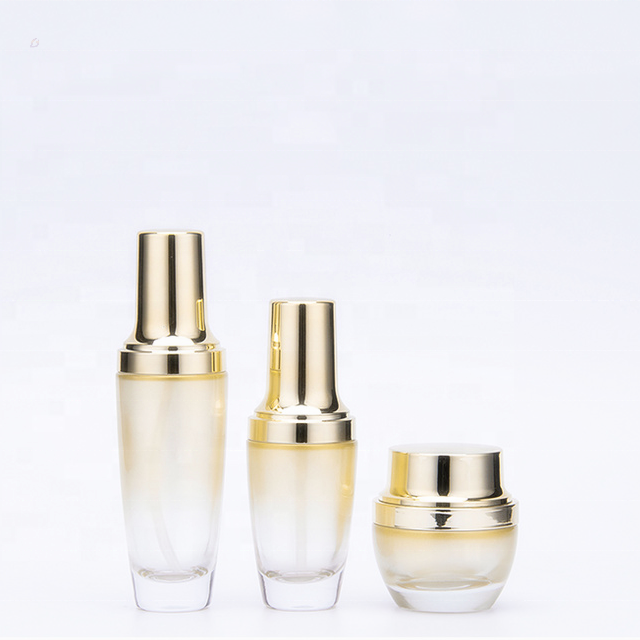 Cosmetic cream jar set glass face lotion jar cream 20g 30g 50g 100g 120g