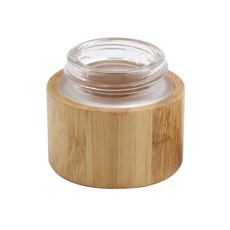Cosmetic cream usage high quality environmental friendly cosmetic packaging 5g 15g 30g 50g bamboo jar with bamboo lid