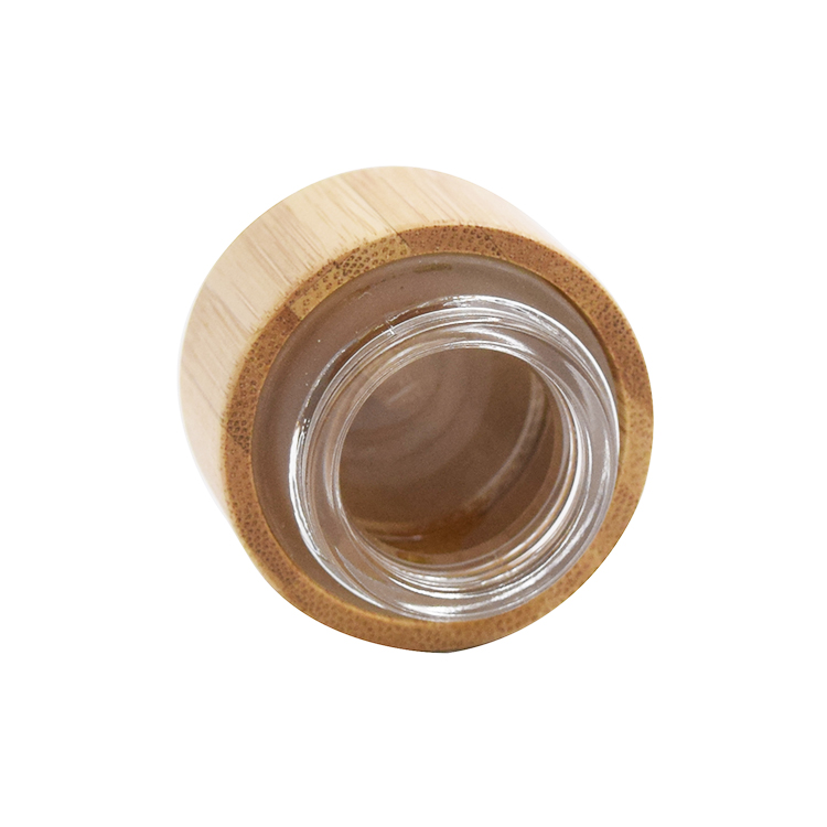 Cosmetic cream usage high quality environmental friendly cosmetic packaging 5g 15g 30g 50g bamboo jar with bamboo lid