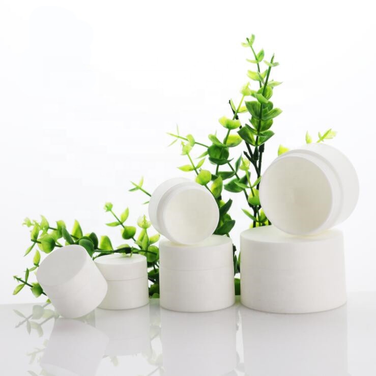 Cosmetic face cream plastic container 5g 10g 15g 20g 30g 50g white pp plastic bottle jar