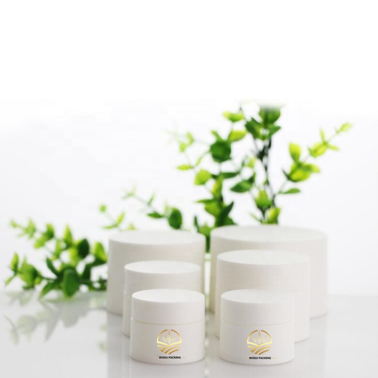 Cosmetic face cream plastic container 5g 10g 15g 20g 30g 50g white pp plastic bottle jar