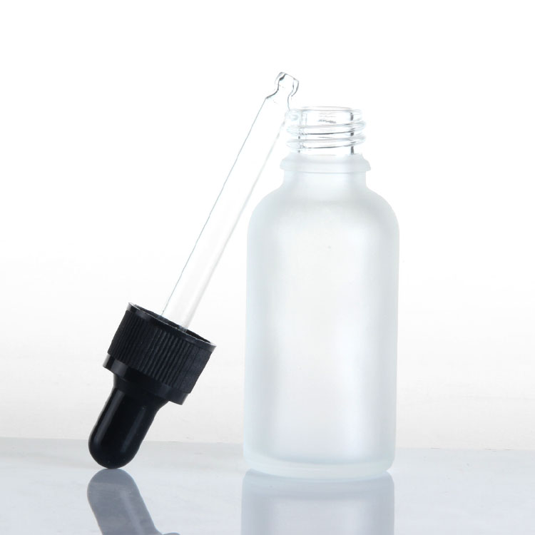 Cosmetic glass bottle,Spray emulsion cream bottle,frosted glass bottle with dropper