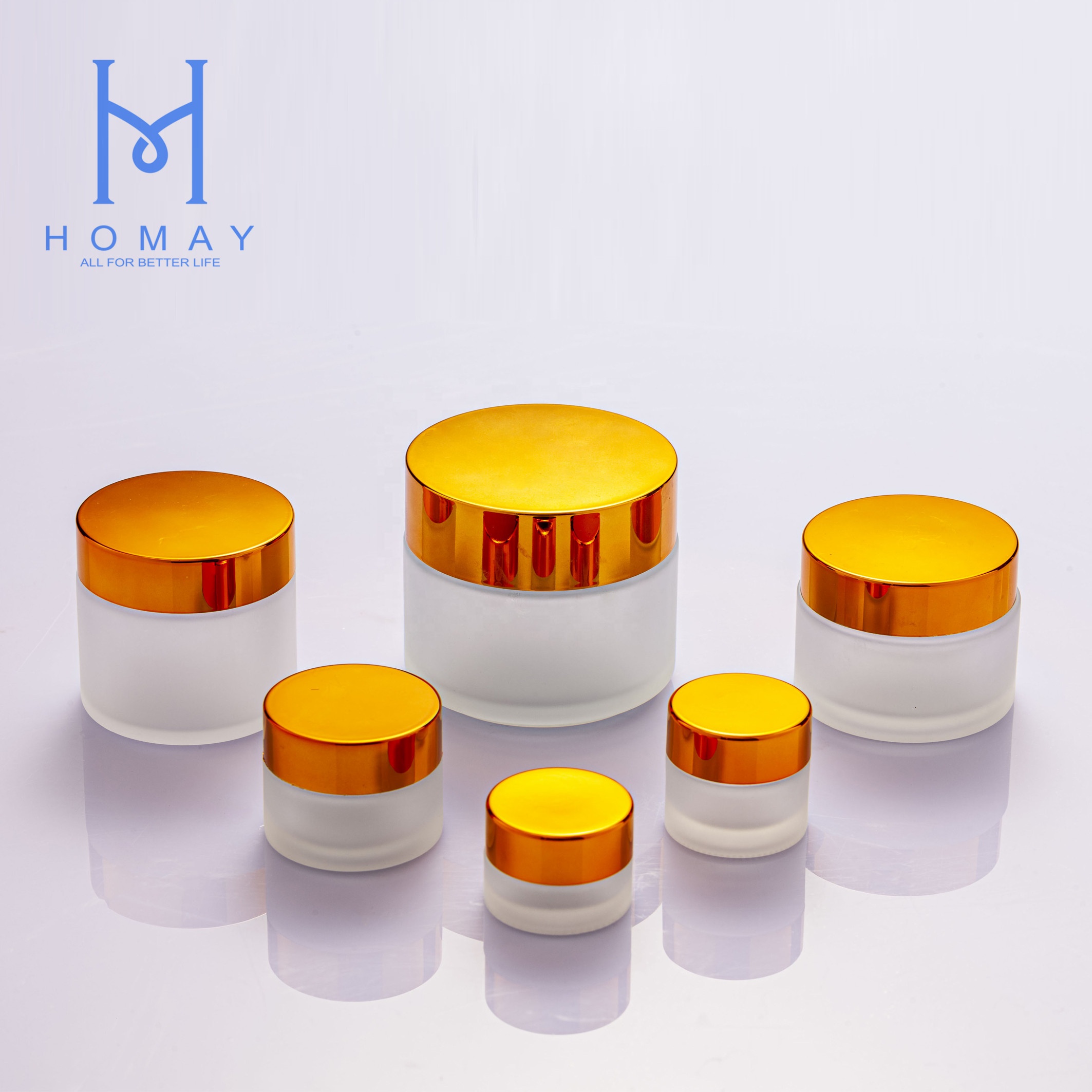 Cosmetic glass cream jar 5m,7ml,10ml,20ml,30ml,50ml,100ml glass amber clear frosted jar with bamboo cap