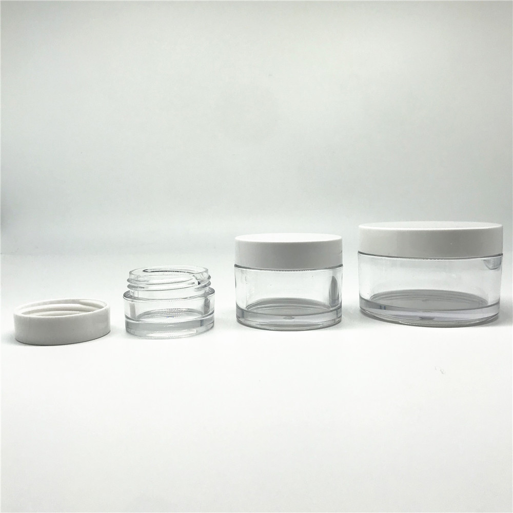 Cosmetic good quality plastic acrylic round clear jar