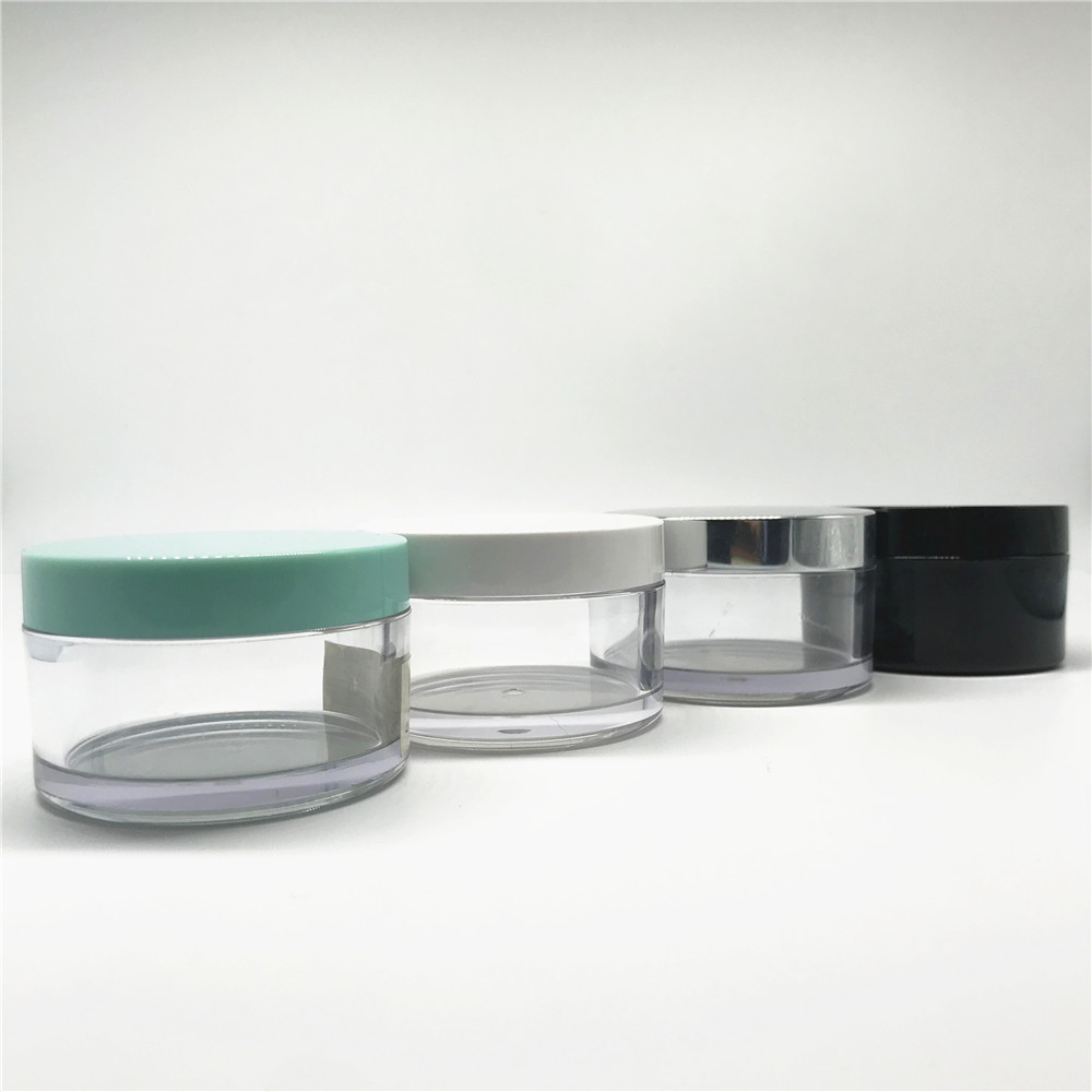 Cosmetic good quality plastic acrylic round clear jar