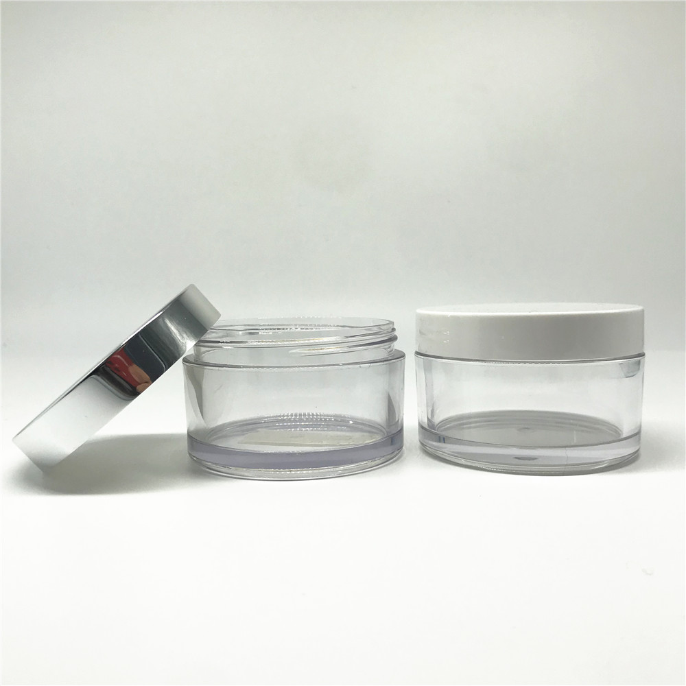 Cosmetic good quality plastic acrylic round clear jar