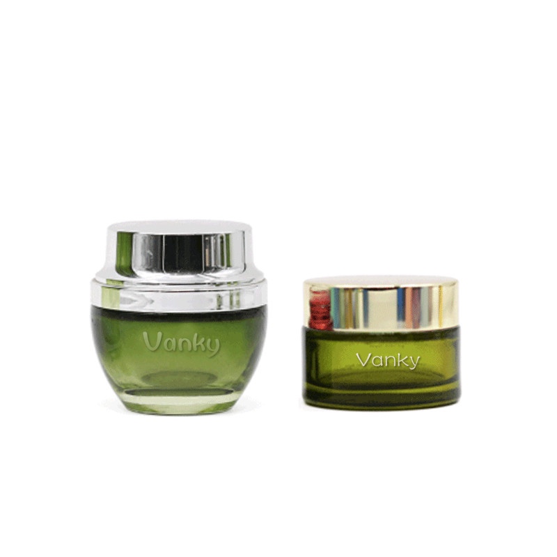 Cosmetic green Packaging Face Cream jar Container