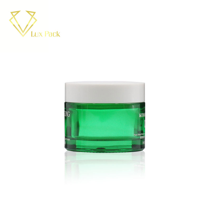 Cosmetic green Packaging Face Cream jar Container