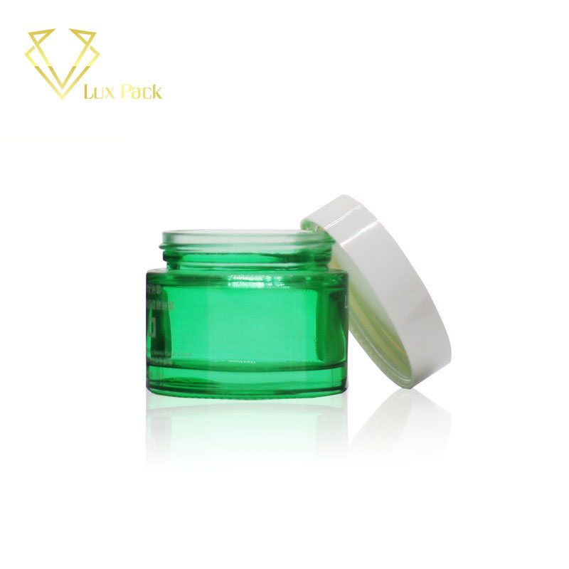 Cosmetic green Packaging Face Cream jar Container
