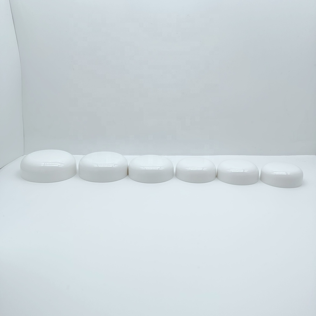 Cosmetic jars glass jar supplier round white glass jar series