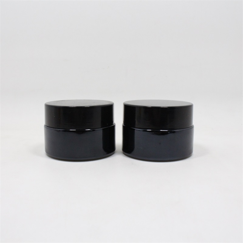 Cosmetic jars skincare packaging body cream container black 5g 10g 15g 20g 30g 50g 100g emballage cosmetique cosmetic jar