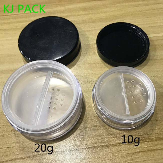Cosmetic loose powder sifter jar rotary sifter powder jar movable sifter powder jar