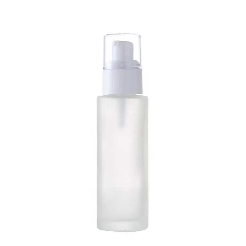 Cosmetic lotion 20ml 30ml 40ml 50ml 60ml 80ml 100ml 120ml facial toner frosted glass pump bottle