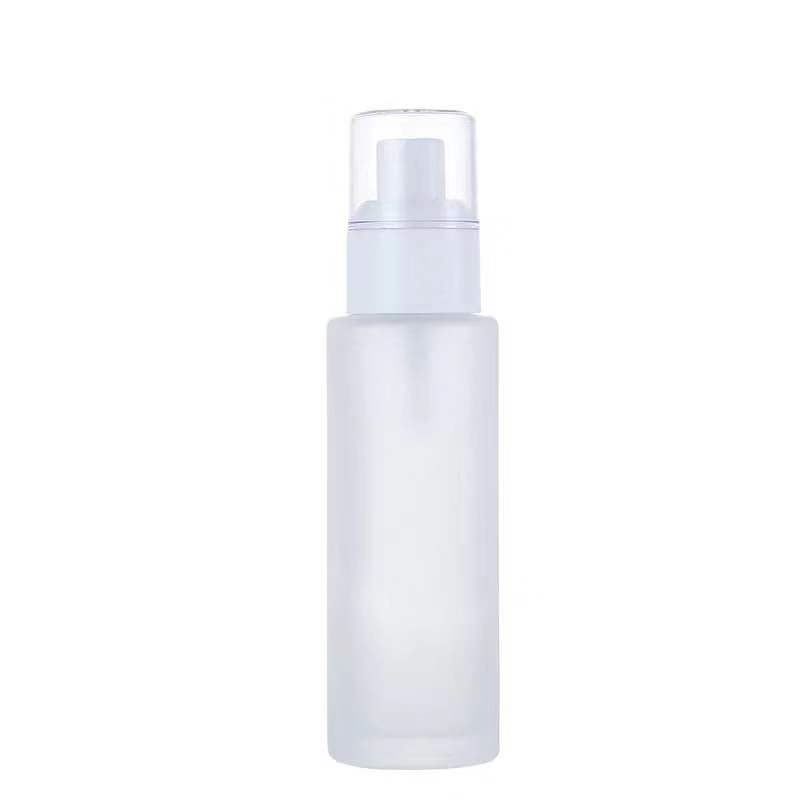 Cosmetic lotion 20ml 30ml 40ml 50ml 60ml 80ml 100ml 120ml facial toner frosted glass pump bottle